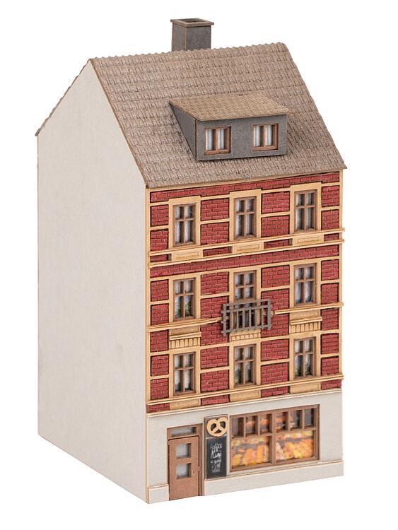 Faller 282792 Town House with Bakery Laser Cut Kit II Z Scale