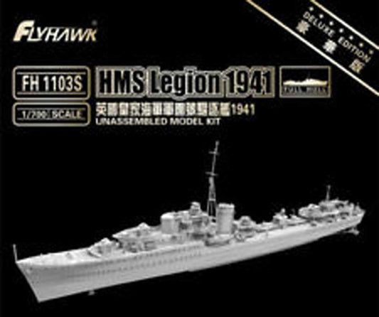 FlyHawk 1103S Flyhawk Hms Legion 1941 L Class Destroyer 1:700 Deluxe Mater