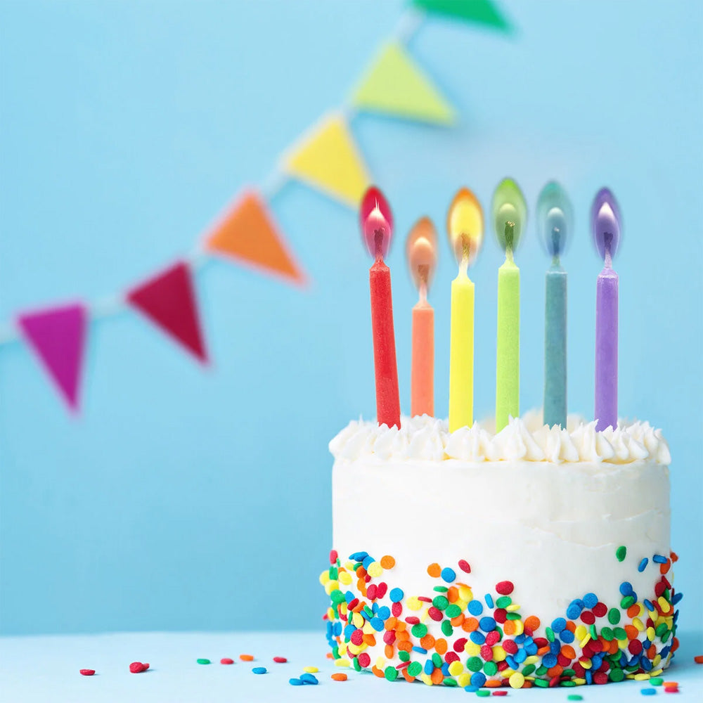 Legami Party Candles with Coloured Flames 12-Pack