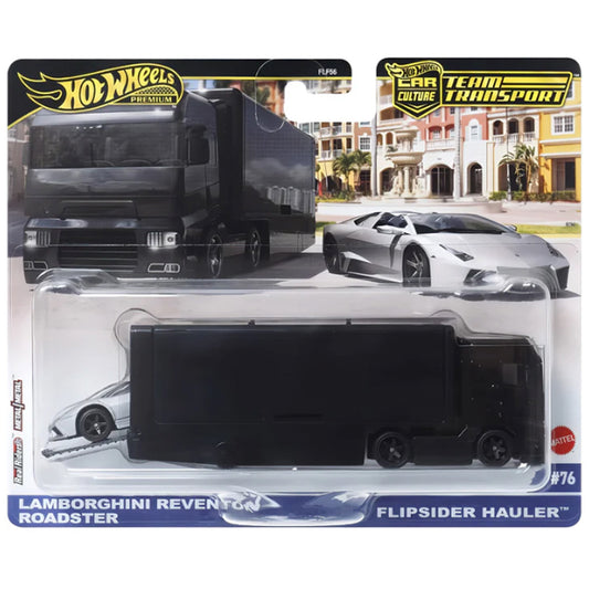 Hot Wheels Prem. - Team Transport: Flip. Hauler & Lamborghini Reventon JBM31 #76