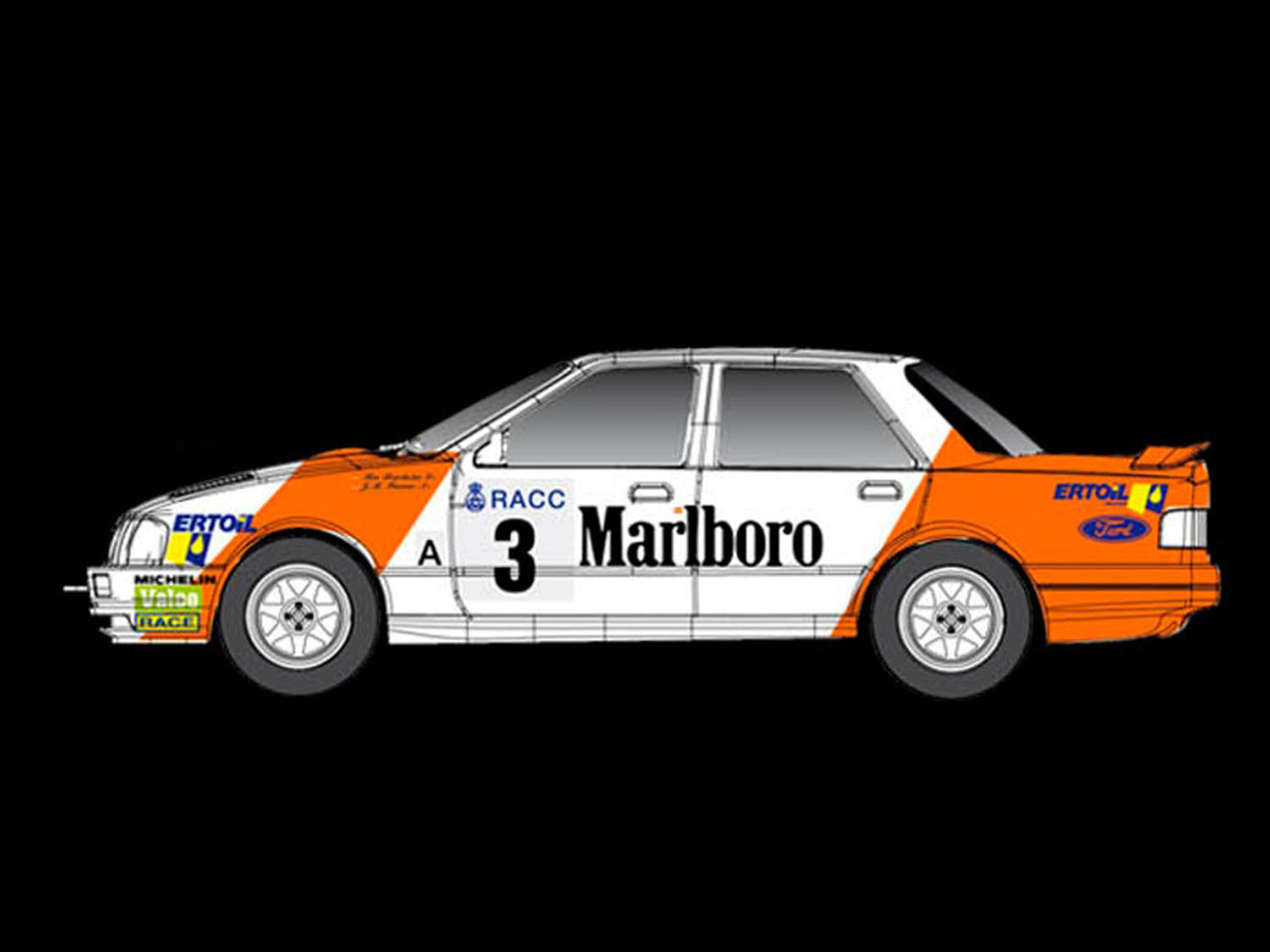 Fly Car Model Sierra Rally Osona 1980 IL Weathered FLYA2107AR 1:32 Slot Car