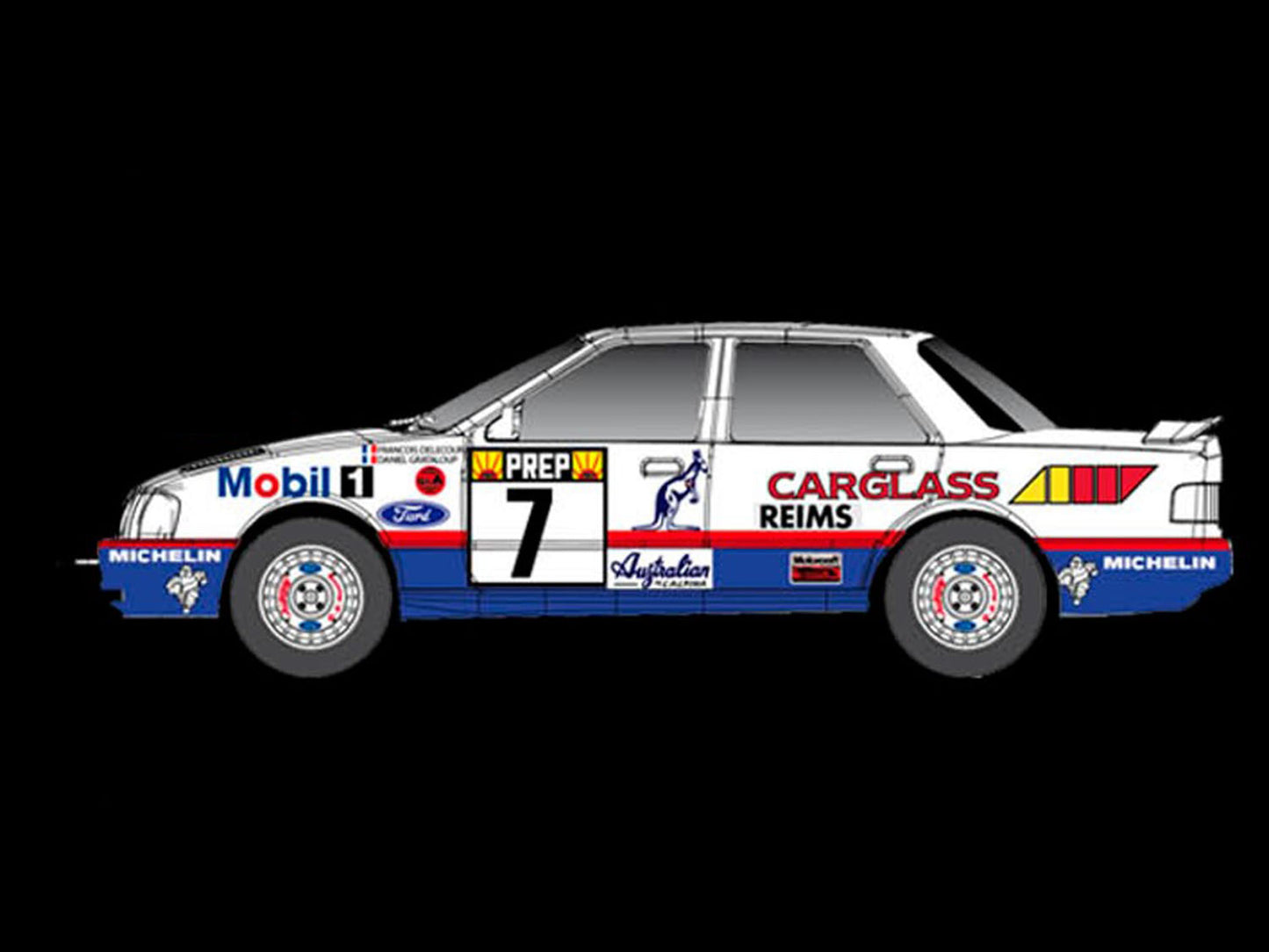 Fly Car Model Sierra Rally Montecarlo 1992 IL Weathered FLYA2108AR 1:32