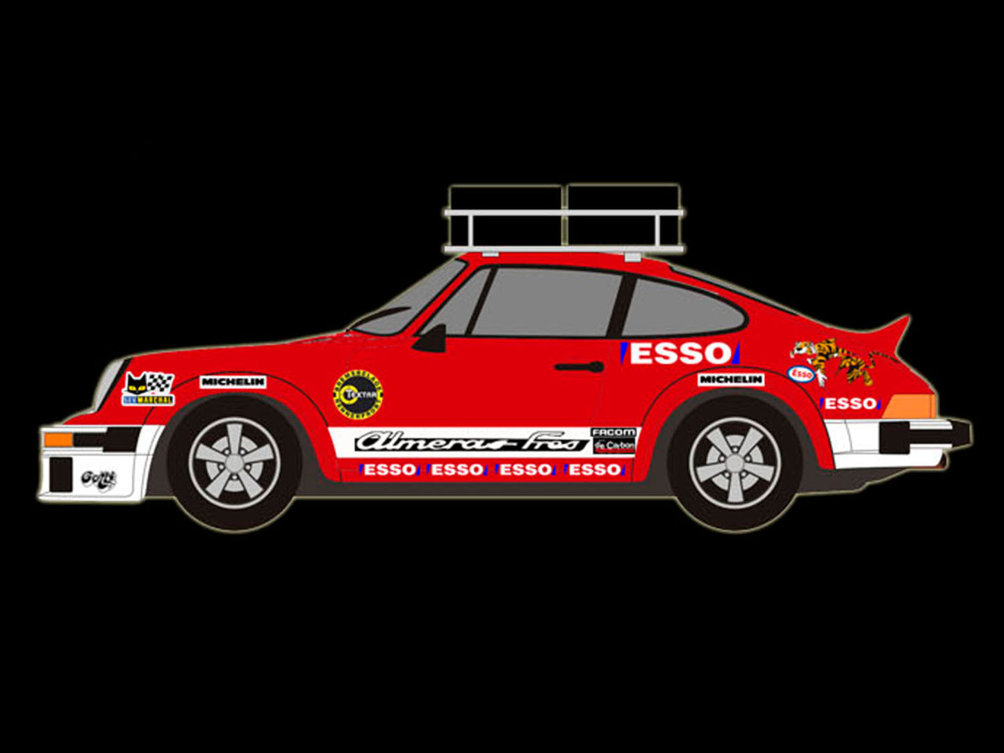 Fly Car Model P934 Rally Montecarlo 1980 Service Car SW FLYA2111 1:32 Slot Car