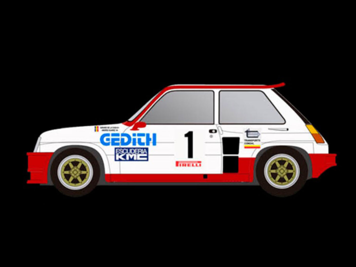 Fly Car Model R5 Rally Igualada 1983 SW FLYA2116 1:32 Slot Car