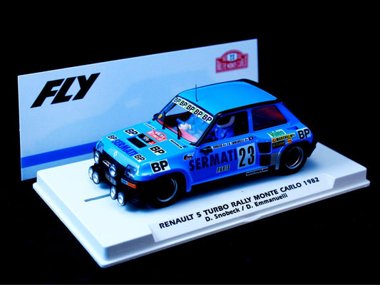 Fly Car Model Renault 5 Turbo Montecarlo Rally '82 Snobeck/Emmanuelli E2072 1:32