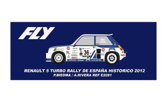 Fly Car Model R5 Turbo Rally Historico 2012 Bidema/Rivera SW FLYE2091 1:32