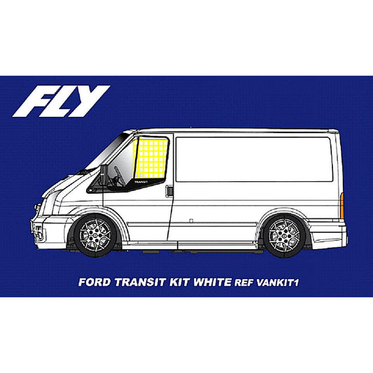 Fly Car Ford Transit 2011 1:32 Slot Car White Kit