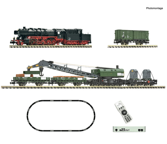 Fleischmann DB BR051 Steam Recovery Crane Starter Set IV (DCC-Fitted) N Gauge FM5170004
