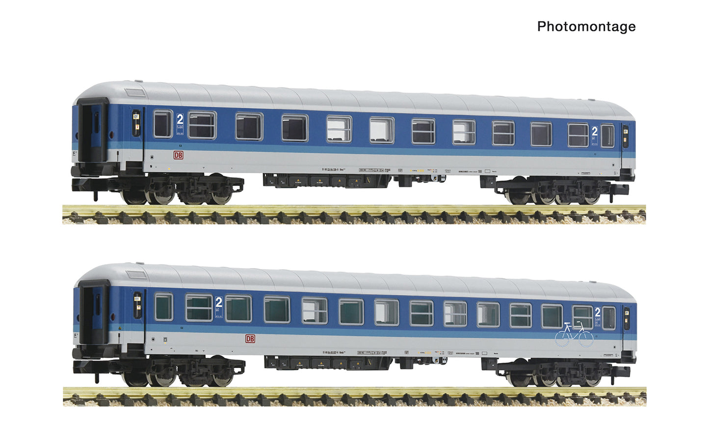 Fleischmann DBAG IR2471 Heidelberg-Constance Coach Set (2) V FM6260025 N Gauge