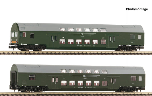 Fleischmann DR DBmq/Dbmue Bi-Level Coach Set (2) IV N Gauge FM6260041