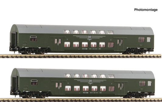Fleischmann DR Dbmu Bi-Level Coach Set (2) IV N Gauge FM6260042