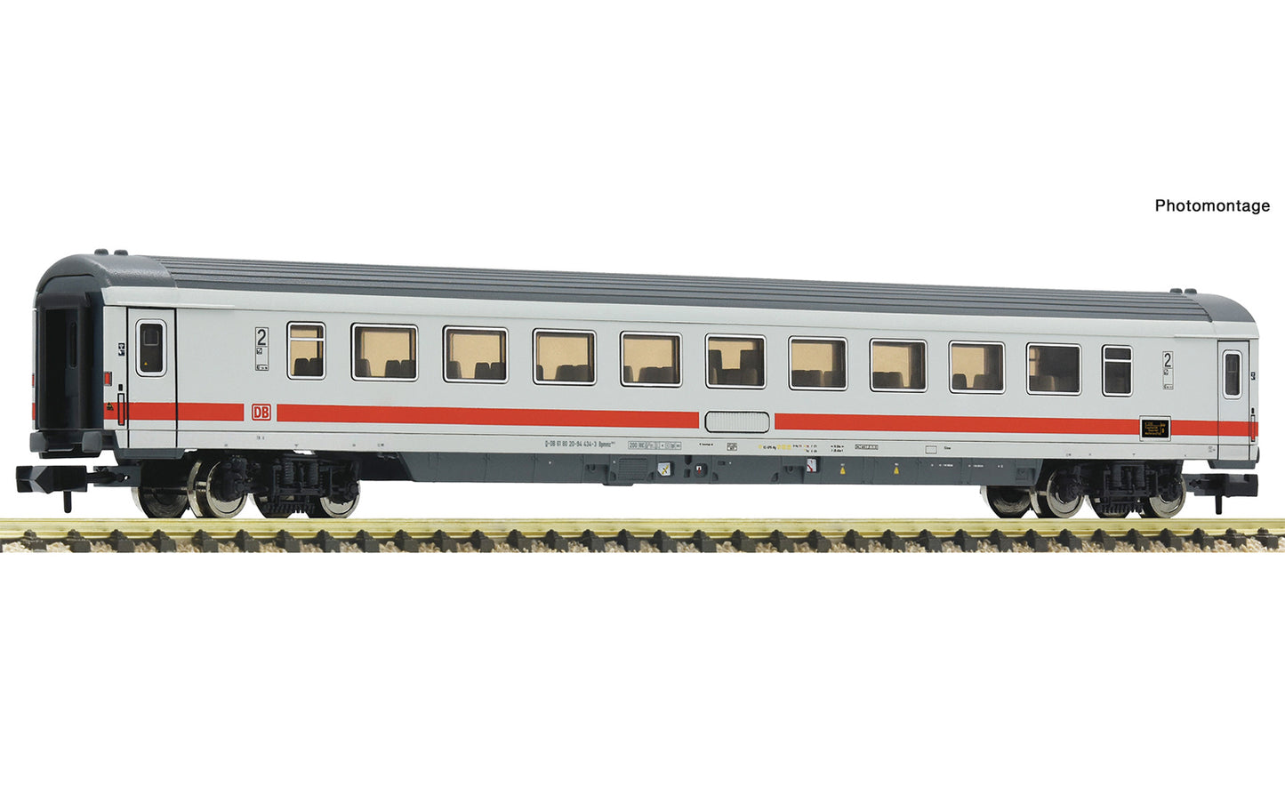Fleischmann DBAG IC/EC Bpmmz284.4 2nd Class Open Coach VI FM6260043 N Gauge