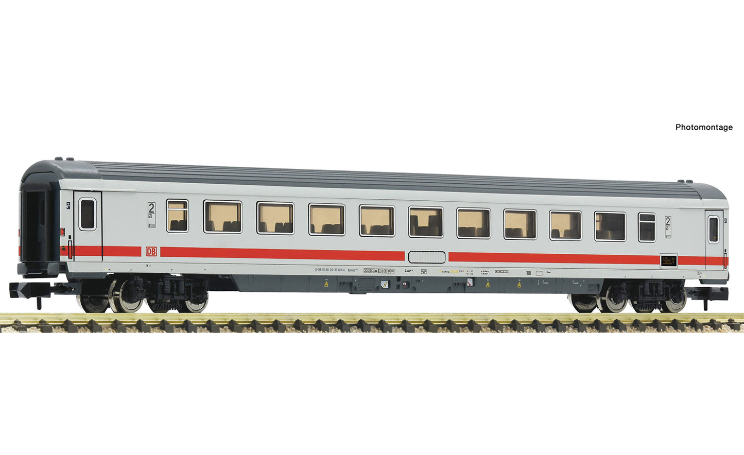 Fleischmann DBAG IC/EC Bpmmz284.4 2nd Class Open Coach VI FM6260046 N Gauge