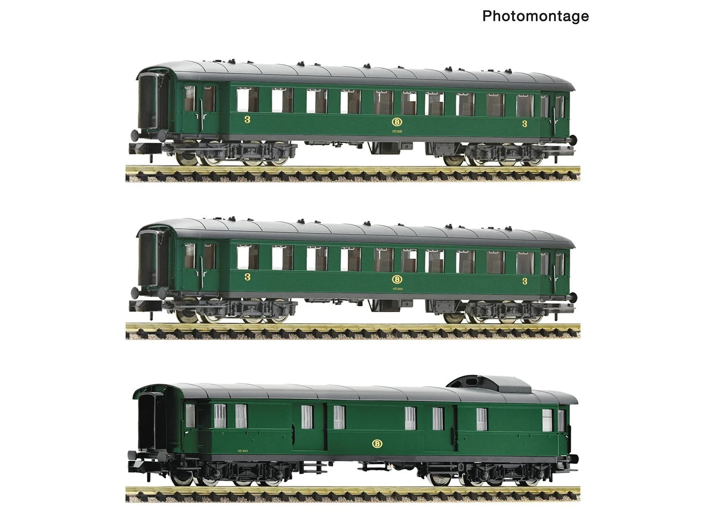 Fleischmann SNCB Coach (Set of 3) III FM6260054 N Gauge