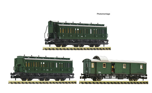 Fleischmann OBB C3/C3/Dlh Compartment Coach Set (3) III FM6260055 N Gauge