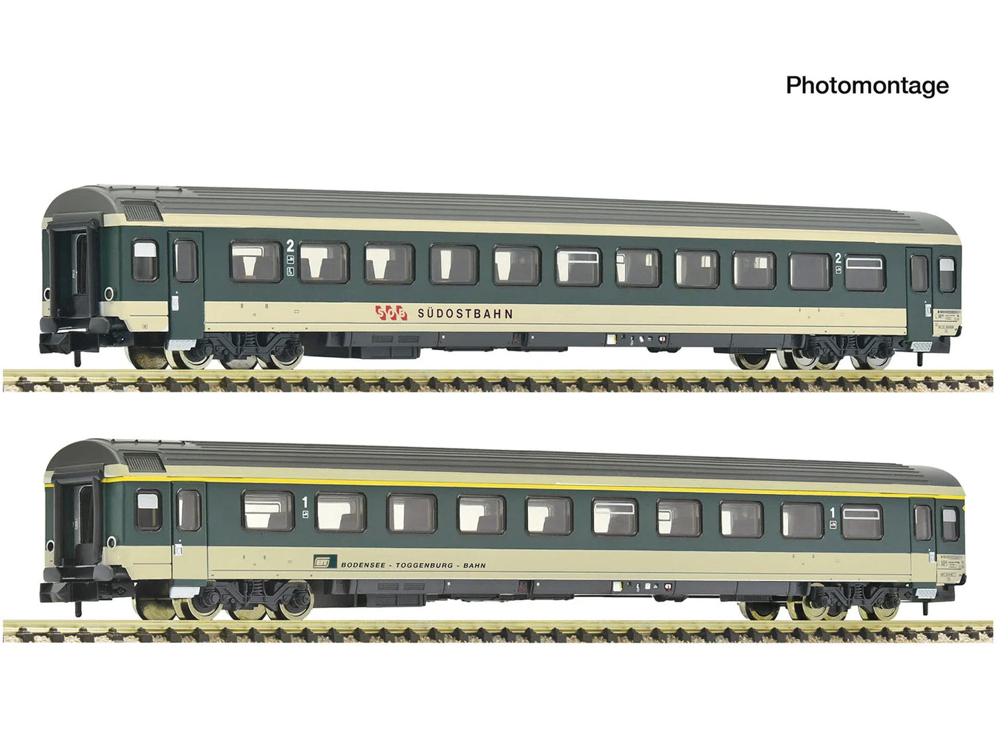 Fleischmann SOB A/B Voralpen Express Coach Set 2 (2) IV N Gauge FM6260096