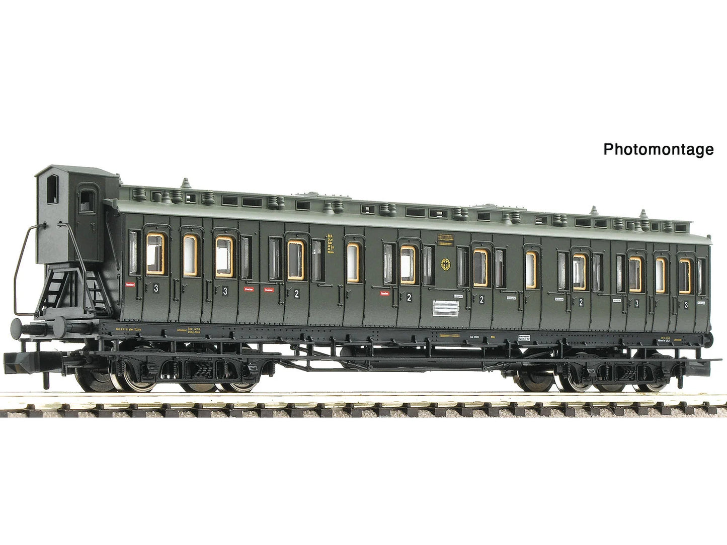 Fleischmann DRG BC4 pr04 2nd/3rd Class Compartment Coach II N Gauge FM6260100
