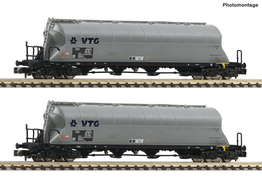 Fleischmann VTG Uacs-x Dust Silo Wagon Set (2) V FM6660003 N Gauge