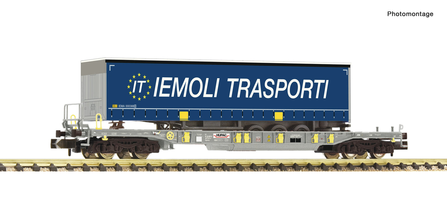 Fleischmann Hupac Sdgmnss T3 Flat Wagon w/Iemoli Load VI FM6660007 N Gauge