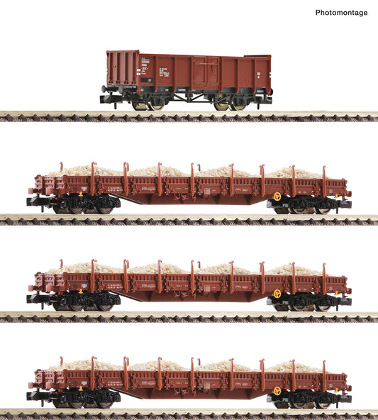Fleischmann DR Overburden Freight Wagon Set (4) IV FM6660013 N Gauge