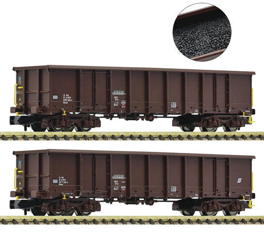 Fleischmann OBB Eanos Gondola Set (2) VI N Gauge FM6660020