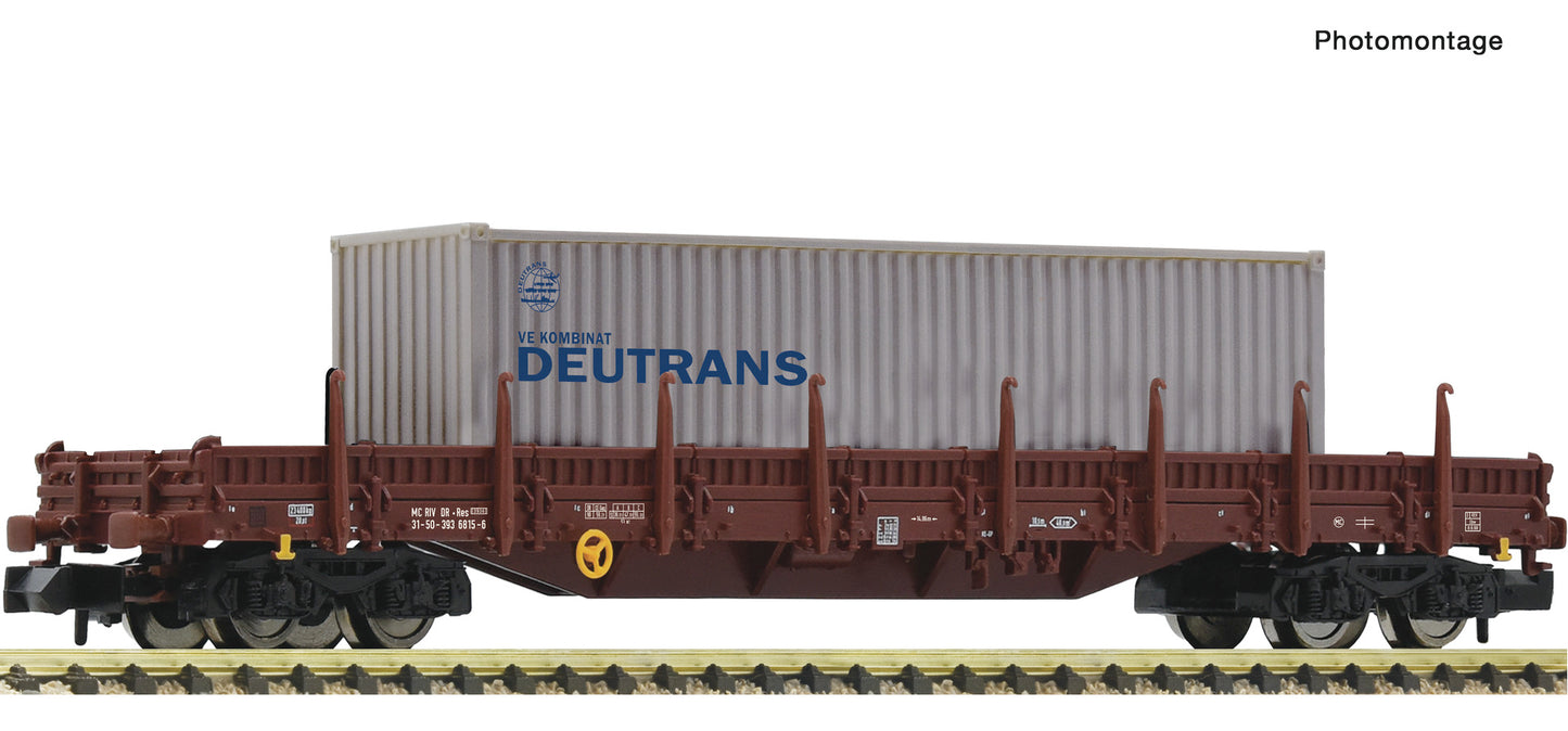 Fleischmann DR Res Swivel Stake Wagon w/Deutrans Container Load IV N Gauge FM6660045