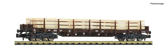 Fleischmann SBB Rs Bogie Stake Wagon w/Timber Load V N Gauge FM6660049