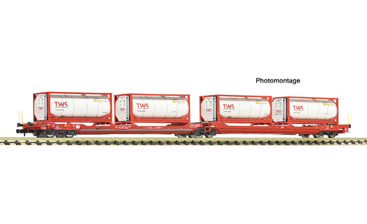 Fleischmann OBB T3000e Dbl Pocket Wagon w/TWS Tanktainer Load VI FM6660054 N