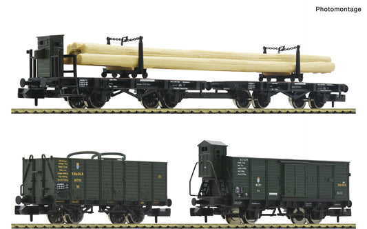 Fleischmann KBayStsB Wagon Set (3) I N Gauge FM6660061