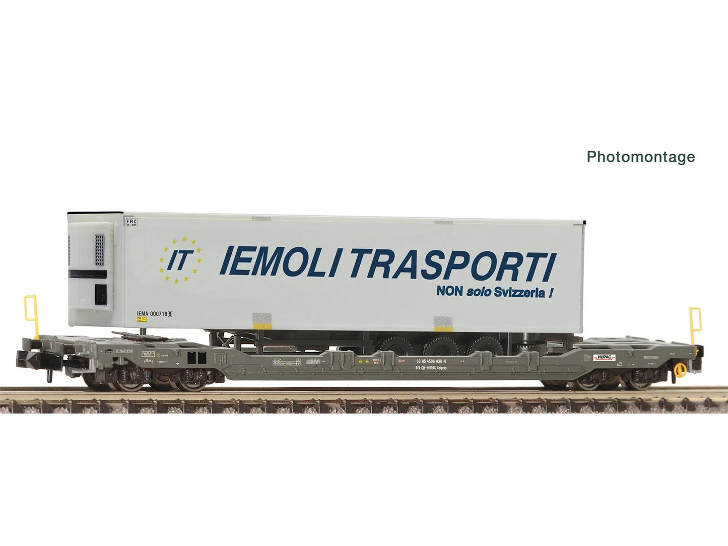 Fleischmann HUPAC T5 Pocket Wagon w/Iemoli Trailer Load VI FM6660070 N Gauge