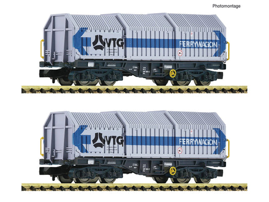 Fleischmann DB/VTG Shis Telescopic Hood Wagon Set (2) IV N Gauge FM6660080