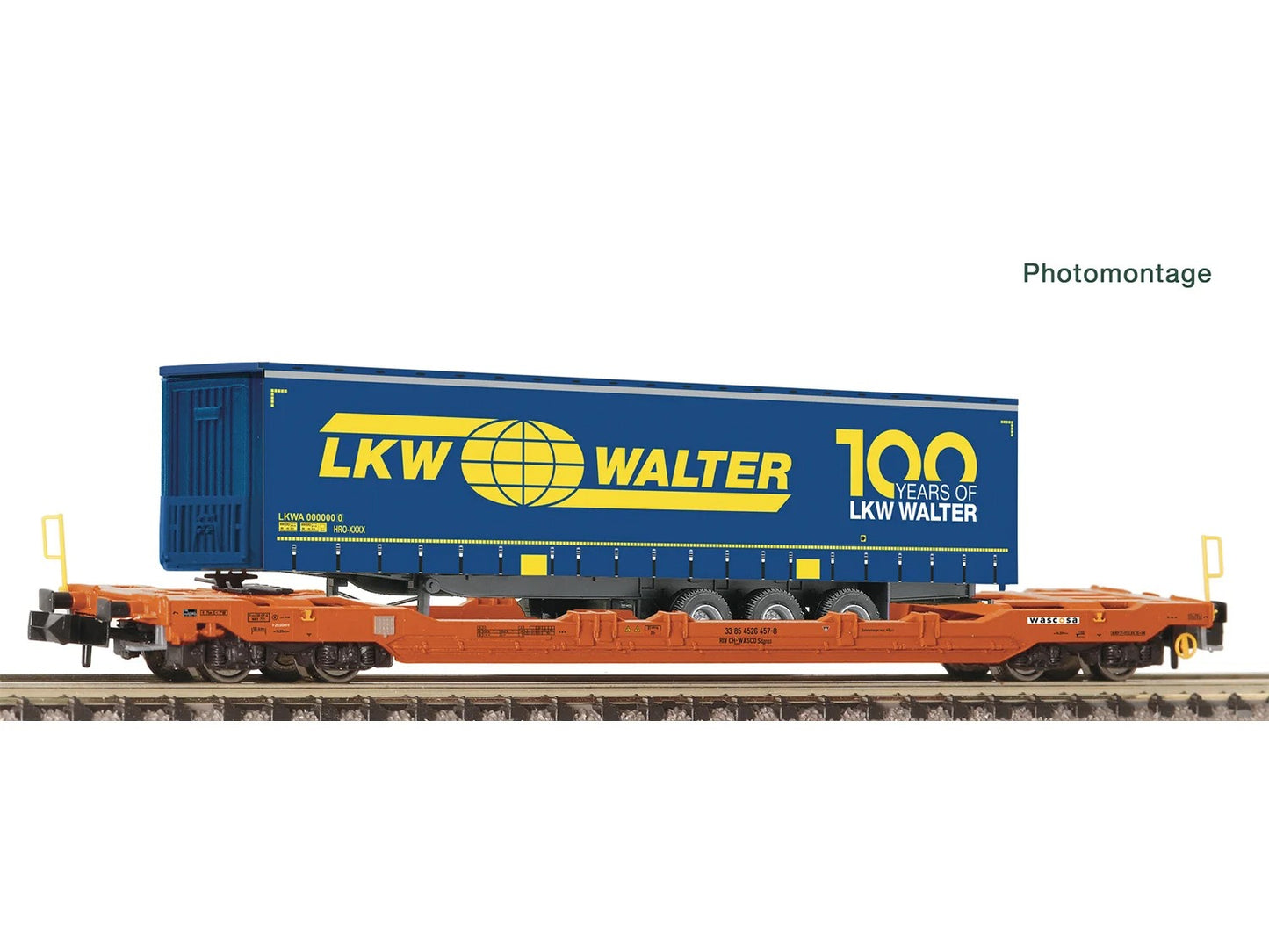 Fleischmann Wascosa T5 Pocket Wagon w/LKW Walter Trailer Load VI FM6660083