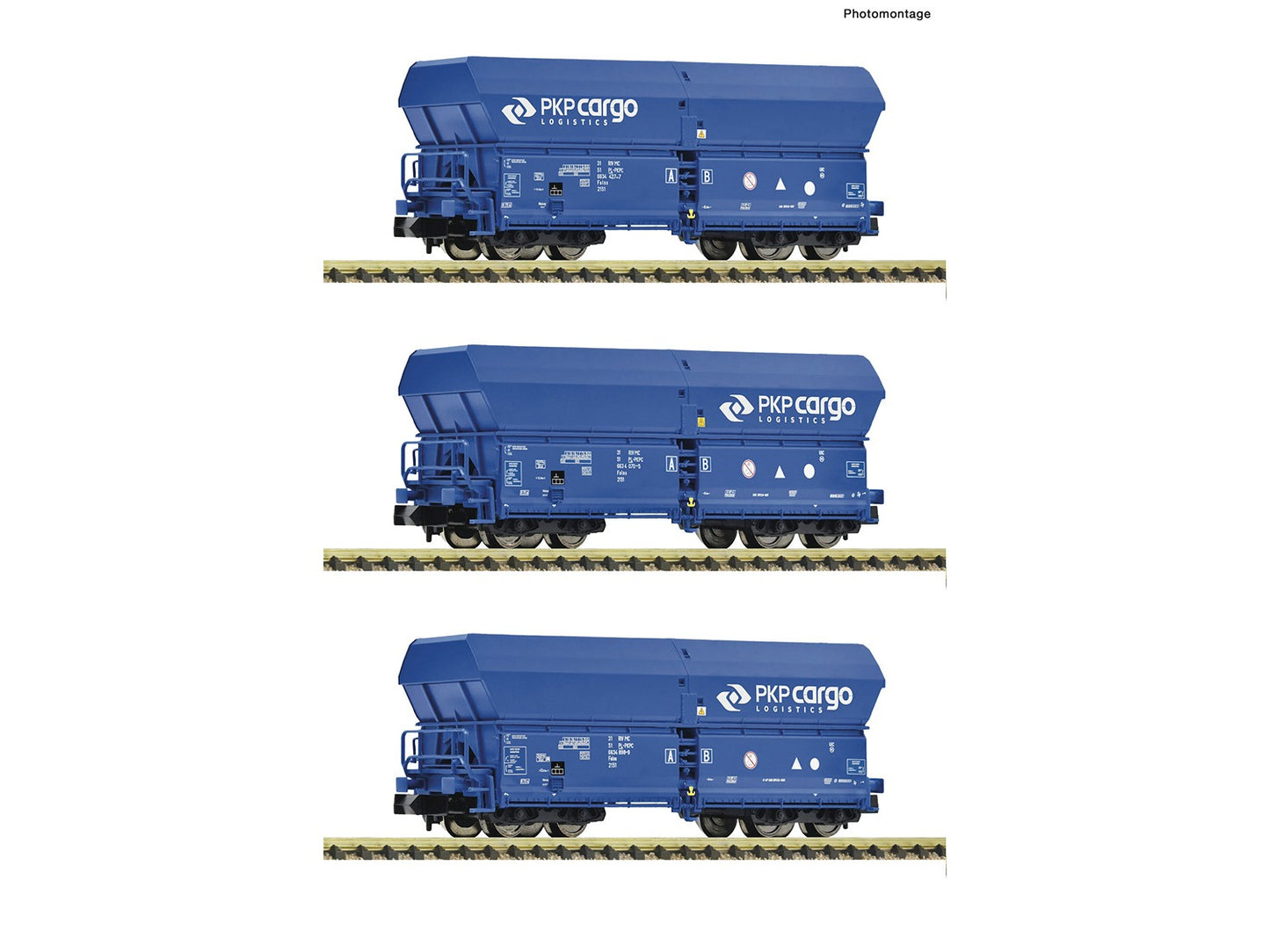 Fleischmann PKP Cargo Falns Self Discharge Hopper Wagon Set (3) VI FM6660086