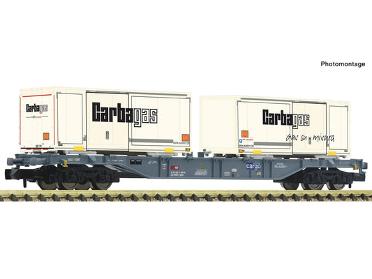 Fleischmann SBB Cargo Sgnss Bogie Flat Wagon w/Carbagas Swapbodys VI FM6660091