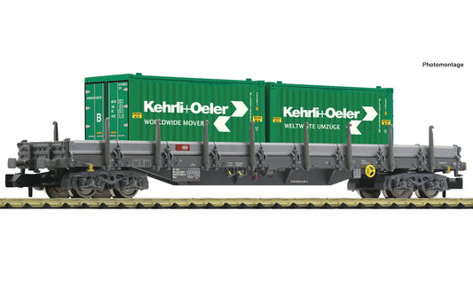 Fleischmann SBB Res Low Sided Bogie Stake Wagon w/Kehrli+Oeler Load VI FM6660092