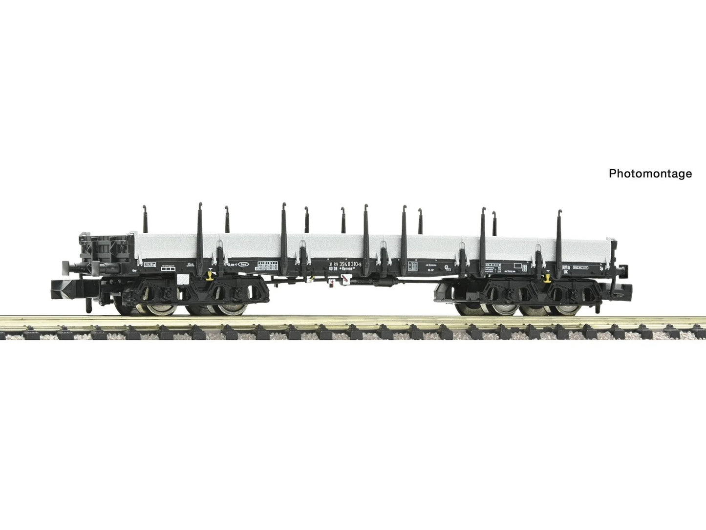 Fleischmann DB Remms Bogie Stake Wagon w/Metals Load IV FM6660109 N Gauge
