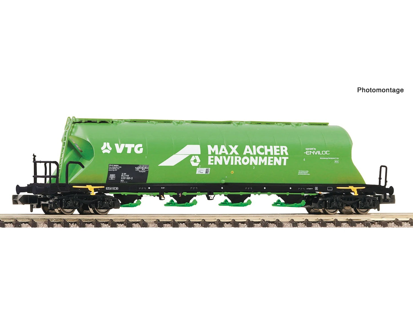 Fleischmann VTG Uacs Dust Silo Bogie Wagon V FM6660124 N Gauge