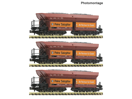 Fleischmann DB Peine & Salzgitter Ore Wagon Set 2 (3) IV N Gauge FM6660150