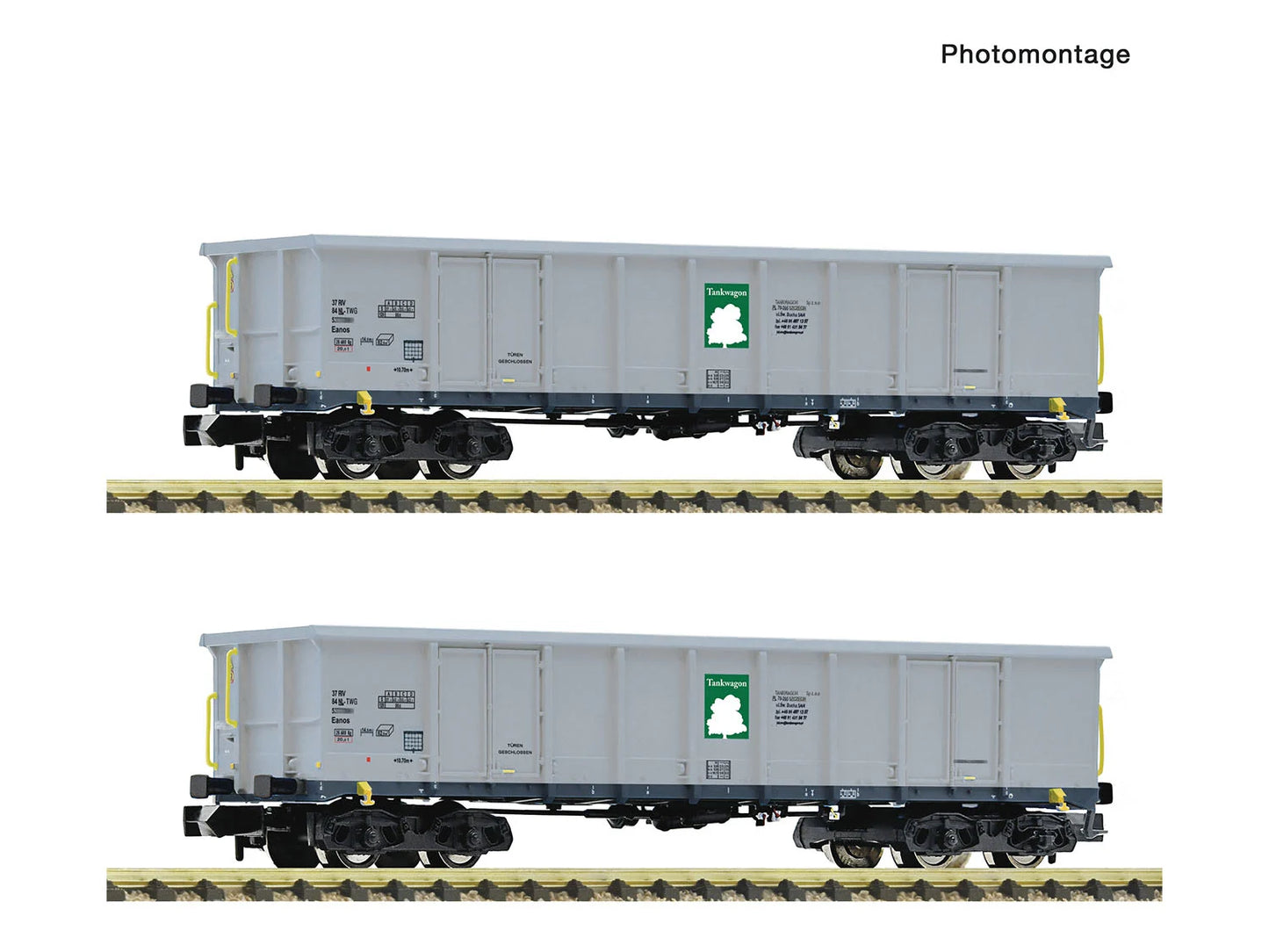 Fleischmann PO Eanos Gondola Set (2) VI N Gauge FM6660160