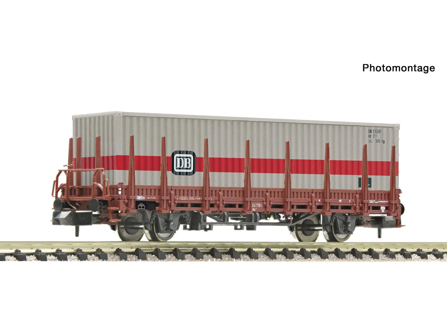 Fleischmann DB Kbs Stake Wagon w/DB Container Load IV N Gauge FM6660161