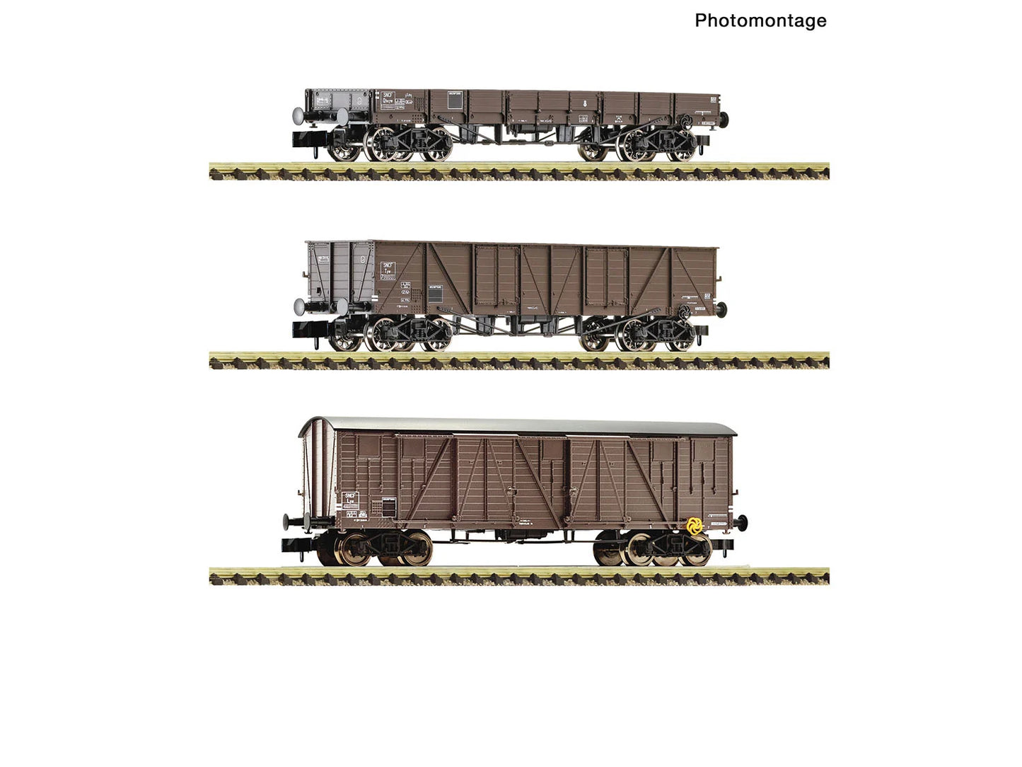 Fleischmann SNCF Mixed Goods Wagon Set (3) III N Gauge FM6660167
