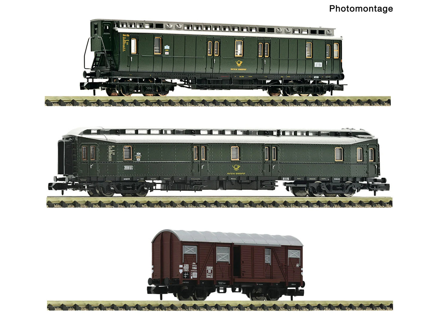 Fleischmann DB Postal Train Rolling Stock Set (3) III N Gauge FM6660168