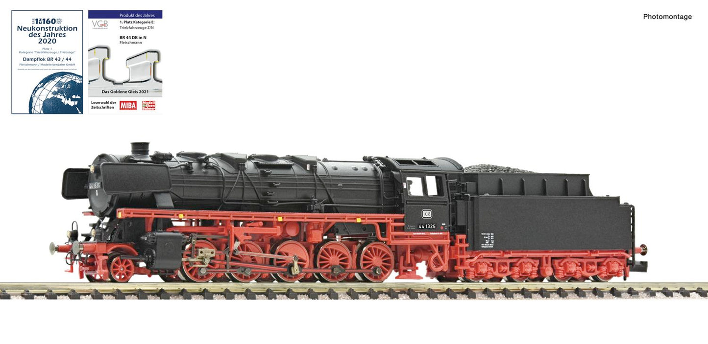 Fleischmann 714409 DB BR44 1325 Steam Locomotive III N Gauge