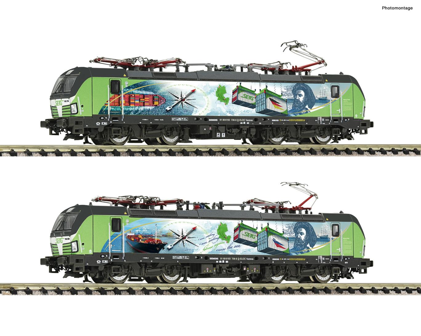 Fleischmann 739348 SETG BR193 736-6 Electric Locomotive VI (DCC-Sound) N Gauge