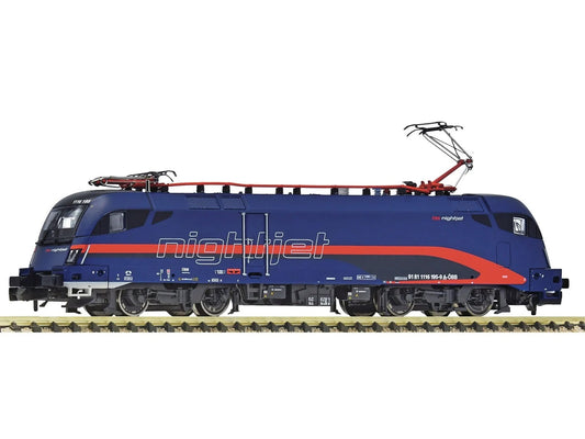 Fleischmann OBB Nightjet Rh1116 195-9 Electric Locomotive IV FM7560039 N Gauge
