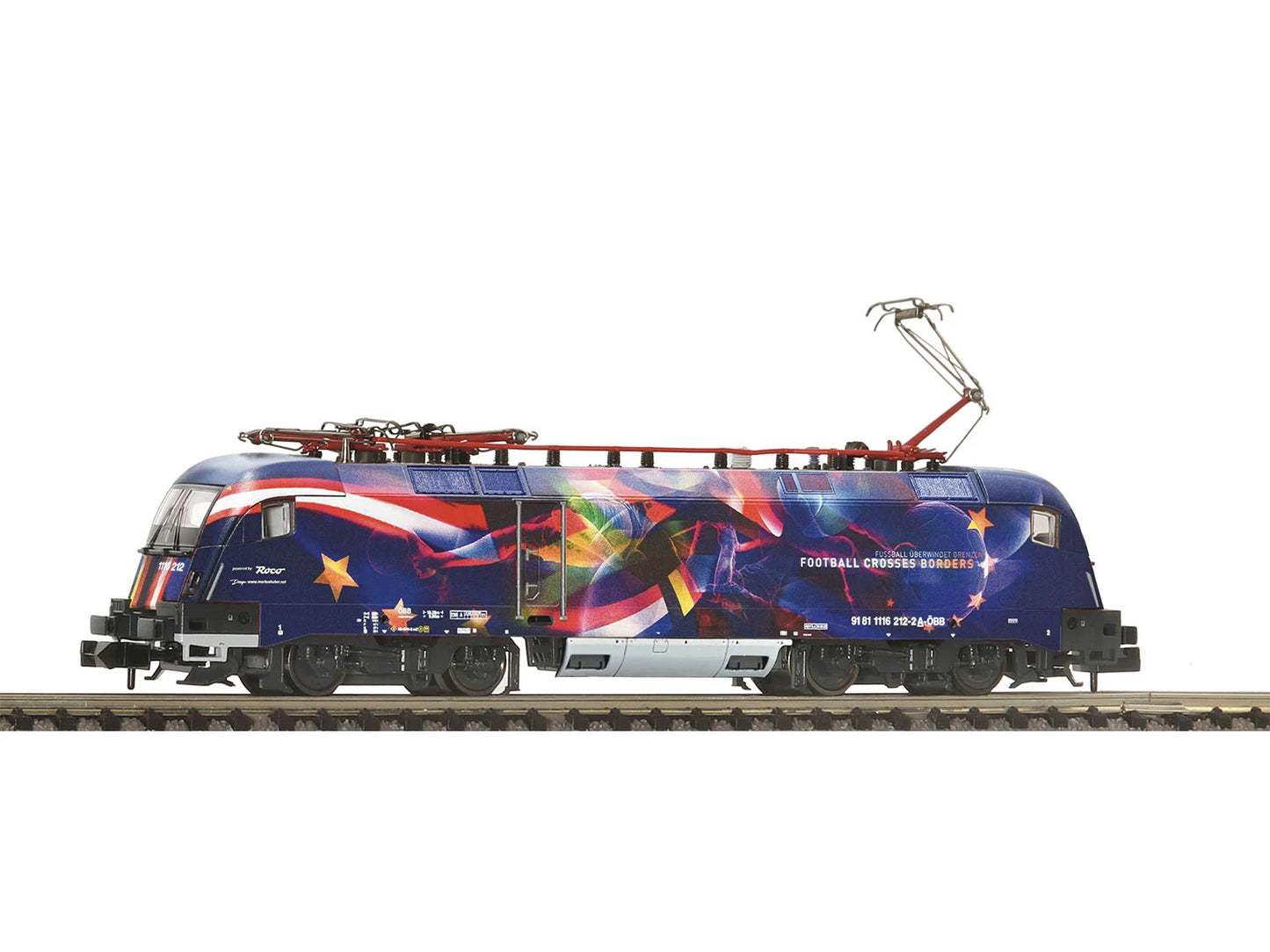 Fleischmann OBB RH11162122 Football Electric Loco VI DCC-Sound FM7570070 N Gauge