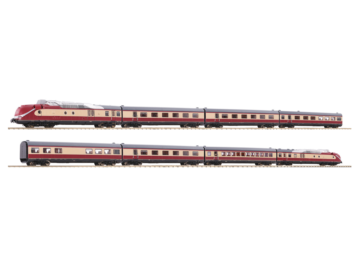 Fleischmann DB BR602 8 Car Gas Turbine Multiple Unit IV FM7760001 N Gauge