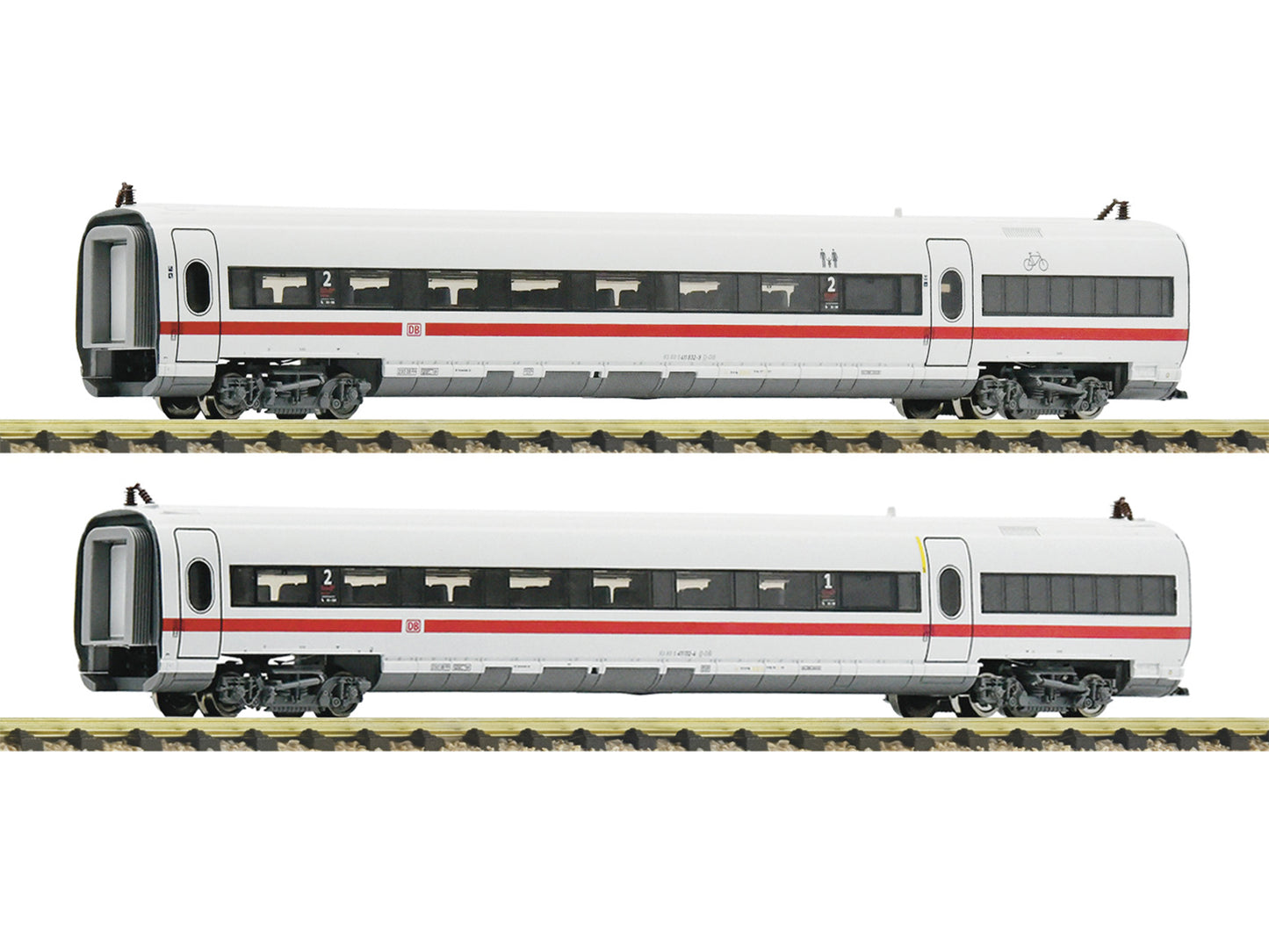 Fleischmann DBAG ICE-T Intermediate Coach Set (2) VI N Gauge FM7760007