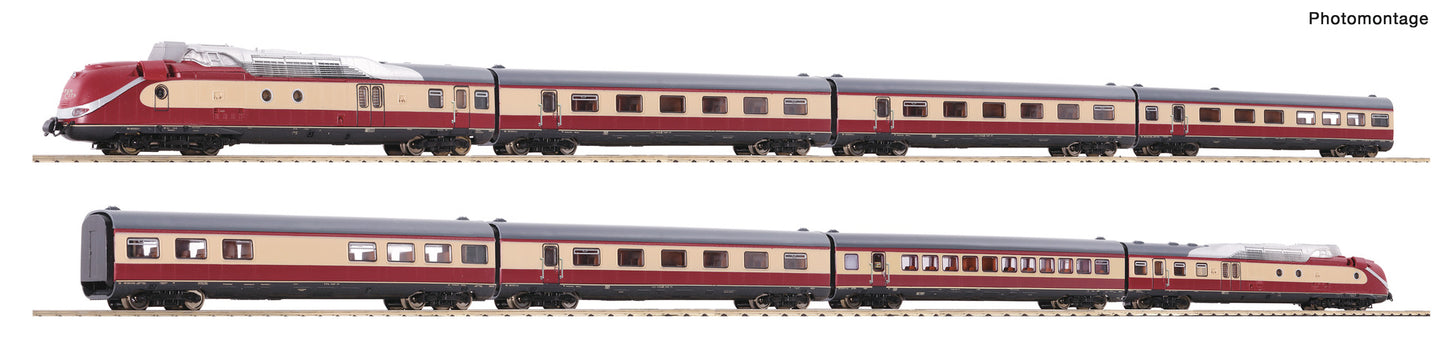Fleischmann DB BR602 8 Car Gas Turbine Multiple Unit IV (DCC-Sound) FM7770001 N Gauge