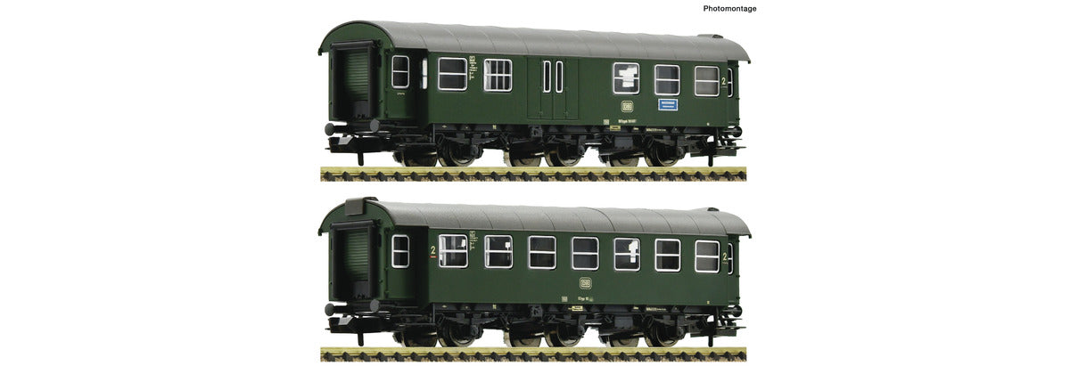 Fleischmann DB DB3yg/B3yg Conversion Coach Set (2) IV FM809910 N Gauge